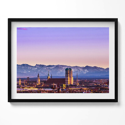 Tablou living cu rama Alpii germani din München