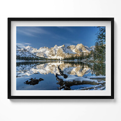 Tablou living cu rama Peisaj natural montan