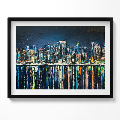 Tablou rama Țara Florilor - un oraș fantastic de pe litoral