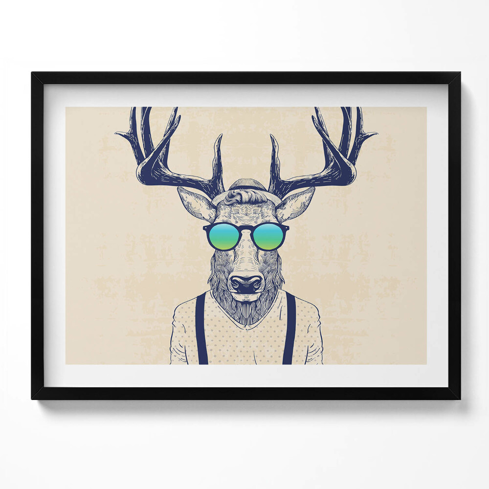 Tablou rama Cerb abstract cu trăsături umane