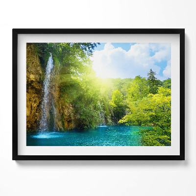 Tablou living cu rama Peisajul Lagunei Albastre