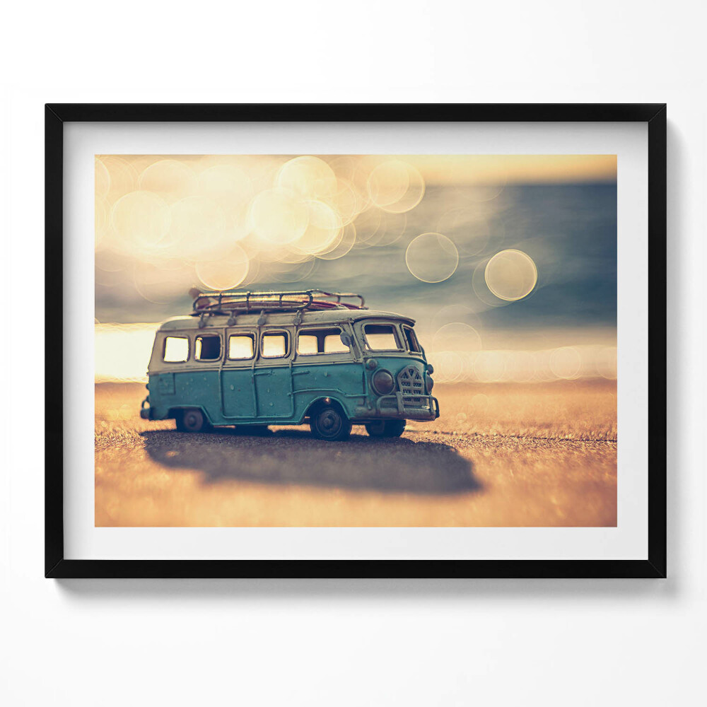 Tablou rama Rulotă pe plajă