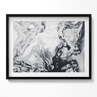Tablou rama Abstractizare cu cerneală - Marmură de cerneală