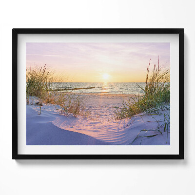 Tablou rama Marea Poloneză - o plajă la soare