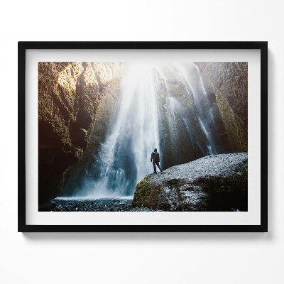 Tablou rama Vedere a cascadei Gljufrabui