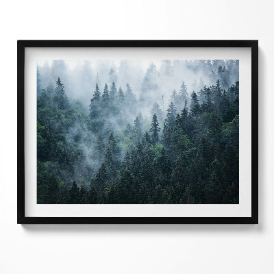 Tablou living cu rama Peisaj montan încețoșat