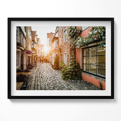 Tablou living cu rama Stradă italiană printre clădiri
