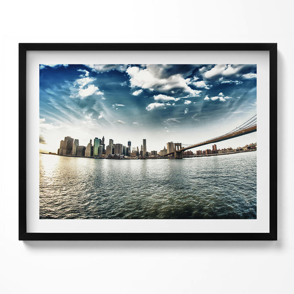 Tablou rama Orașul și Podul Brooklyn