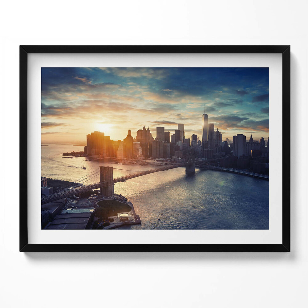 Tablou rama New York Manhattan și apus de soare