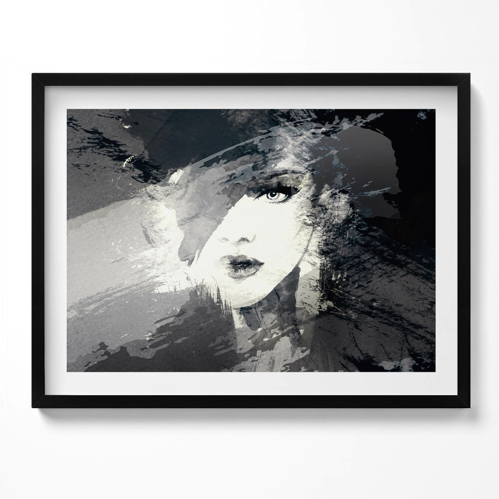 Tablou rama Femeie în stil acuarelă