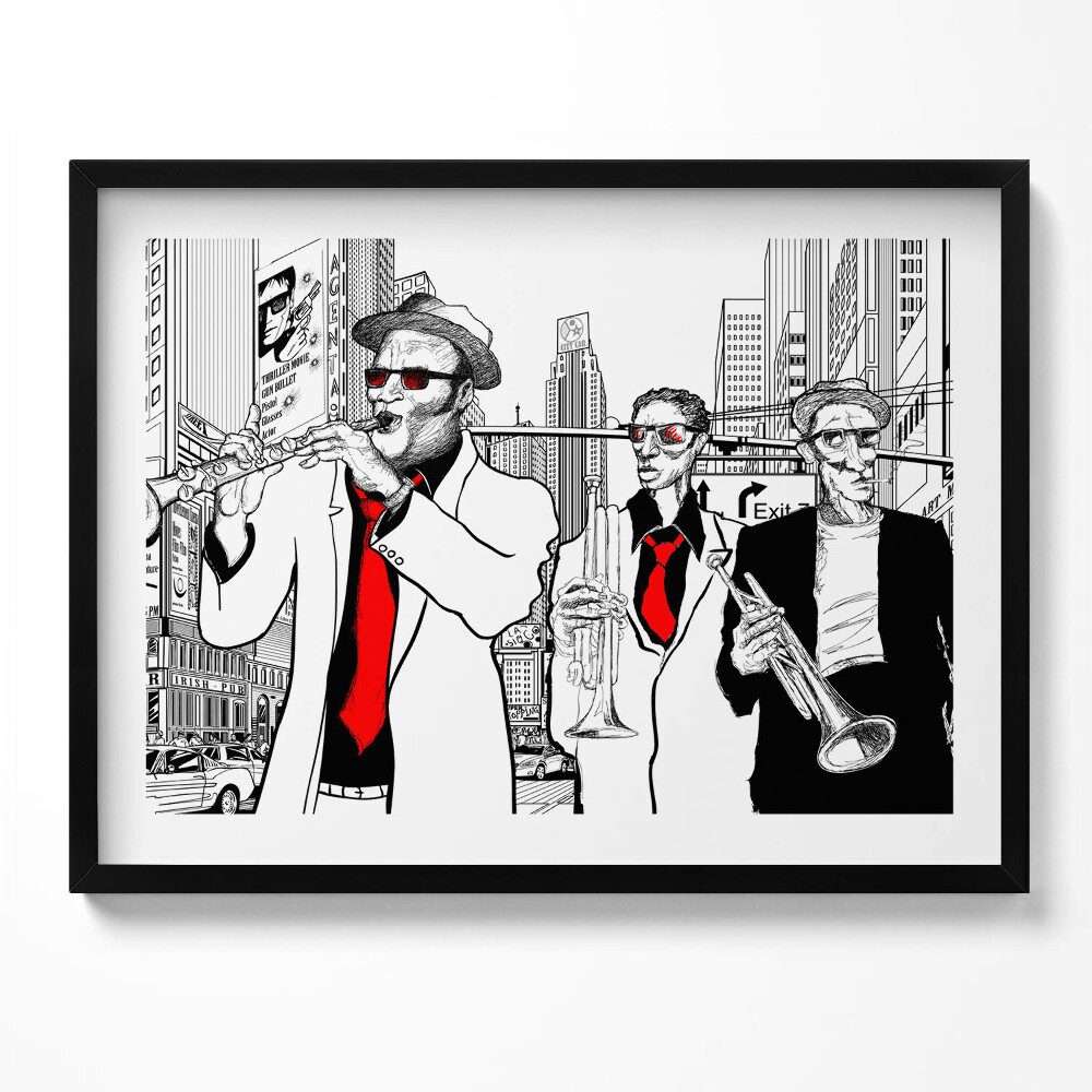 Tablou rama Trupă de jazz