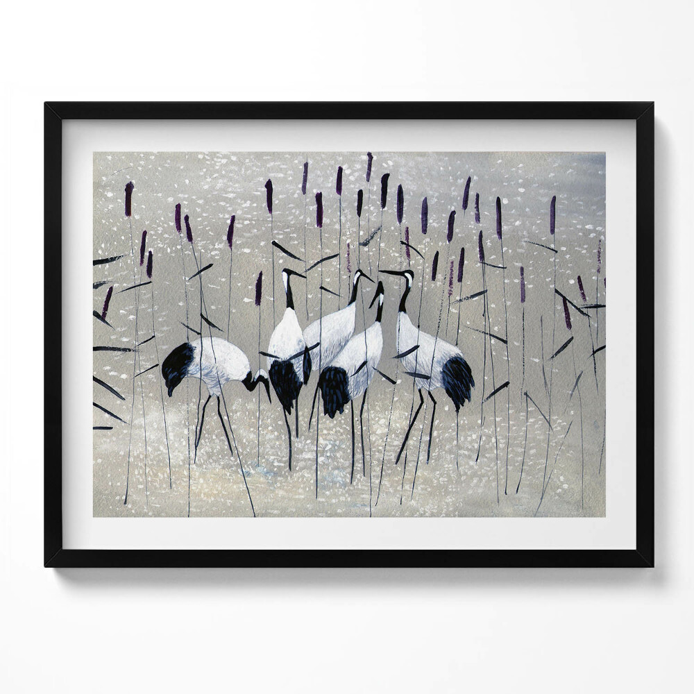 Tablou living cu rama Macarale în stuf