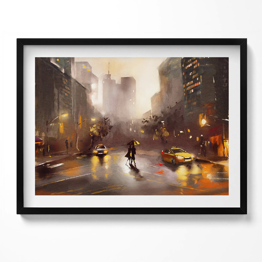 Tablou rama Vedere spre strada din New York