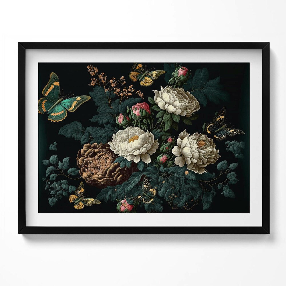 Tablou rama Model botanic de flori