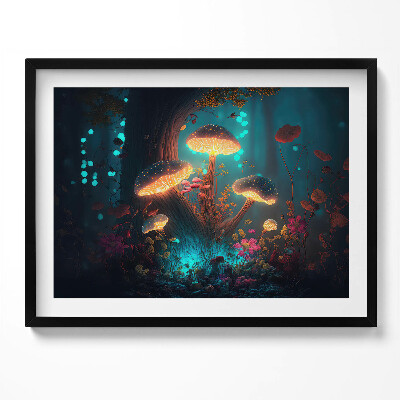 Tablou rama Ciuperci de pădure și halucinogene