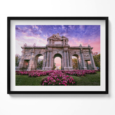 Tablou living cu rama Uși Alcala Madrid Spania