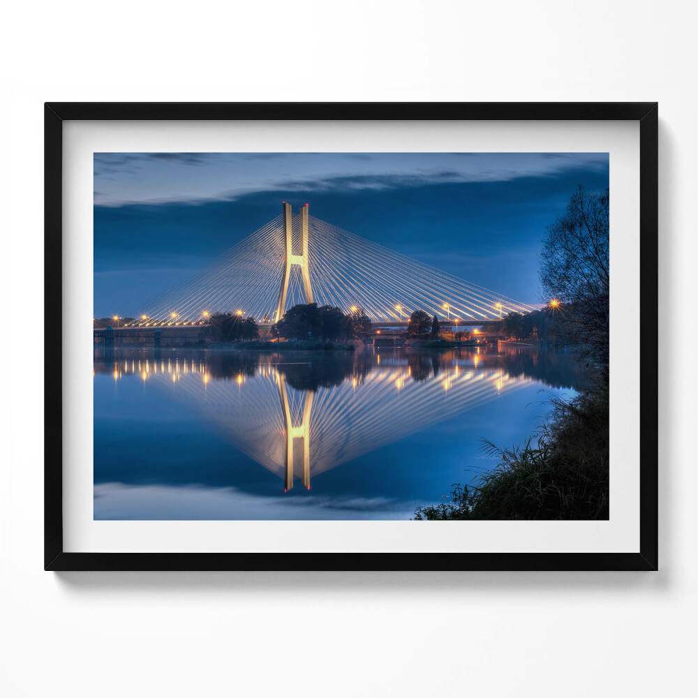 Tablou living cu rama Podul Rędziński din Wrocław