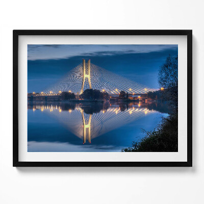 Tablou living cu rama Podul Rędziński din Wrocław