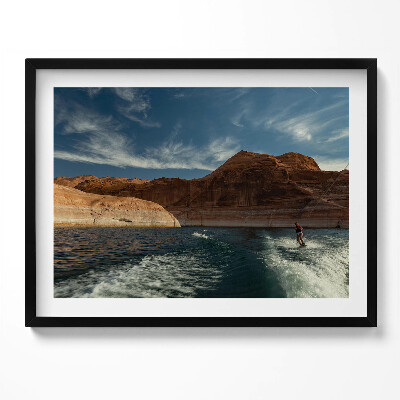 Tablou rama Persoană pe schiuri nautice