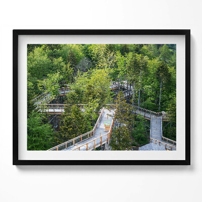 Tablou living cu rama Calea în Krynica Zdrój