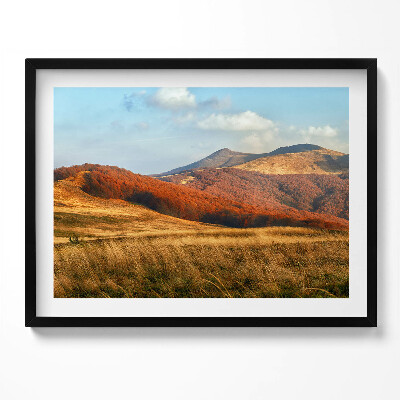 Tablou living cu rama Peisaj montan în toamnă