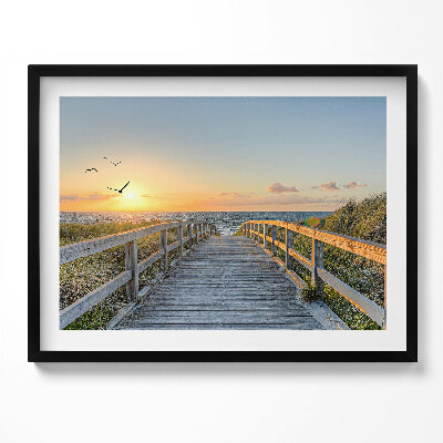 Tablou living cu rama Vacanțe la plajă în Germania