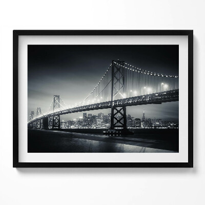 Tablou rama Podul San Francisco noaptea