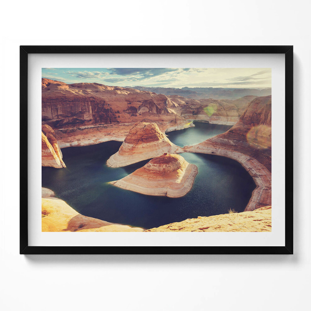 Tablou living cu rama Lacul Powel, SUA