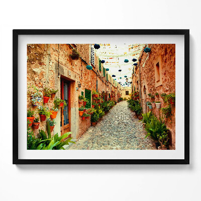 Tablou rama O stradă din satul Valldemossa