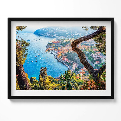 Tablou living cu rama Satul Villefranche-sur-Mer