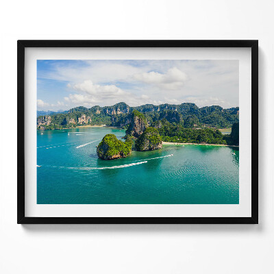 Tablou living cu rama Insulă în Thailanda
