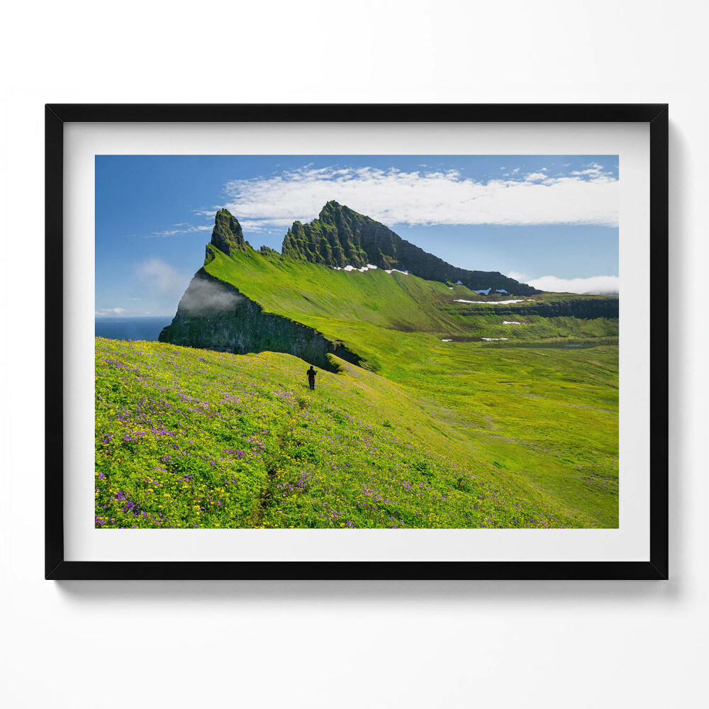 Tablou living cu rama Rezervația Hornstrandir din Islanda