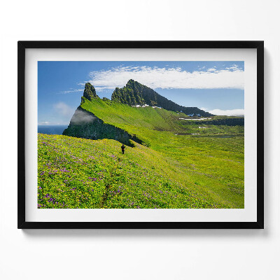 Tablou living cu rama Rezervația Hornstrandir din Islanda