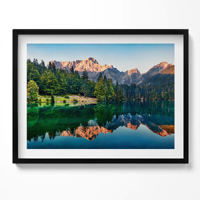 Tablou living cu rama Peisaj lacustru