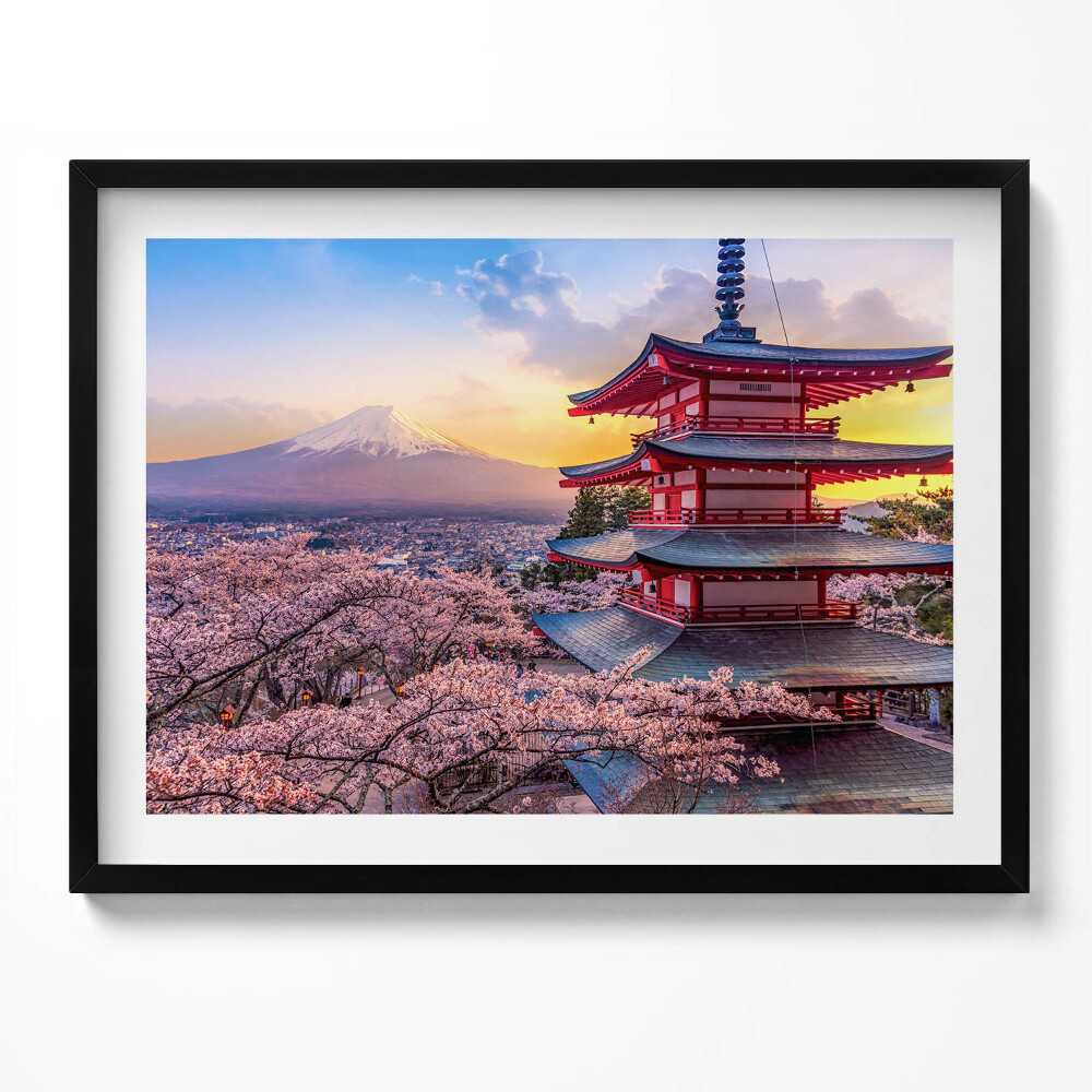 Tablou living cu rama Construcție japoneză