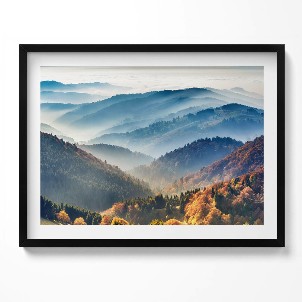 Tablou living cu rama Peisaj montan