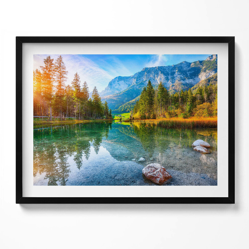 Tablou living cu rama Peisajul Munților Râului