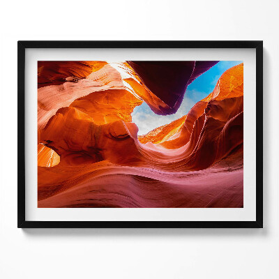 Tablou living cu rama Peisaj stâncos al canionului