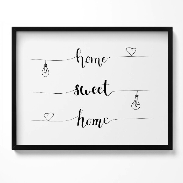 Tablou rama „Indicator de apartament «acasă, dulce casă»”
