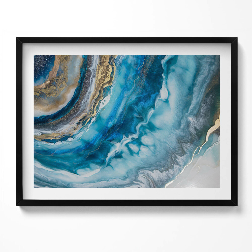 Tablou rama Abstracție de marmură albastră