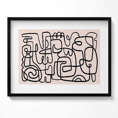 Tablou living cu rama Forme abstracte de artă