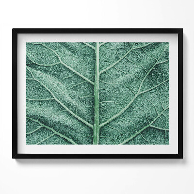 Tablou living cu rama Prim-plan al nervurilor frunzelor