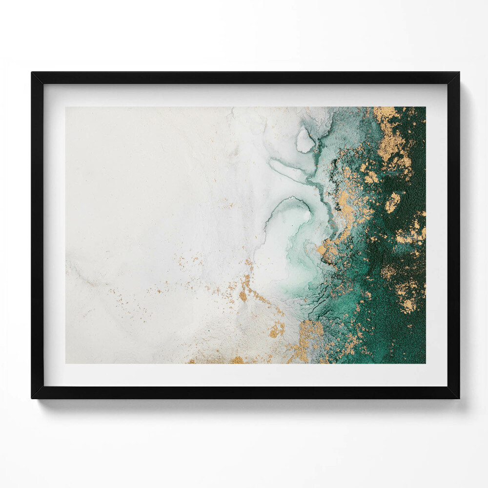 Tablou living cu rama Compoziție abstractă cu aur