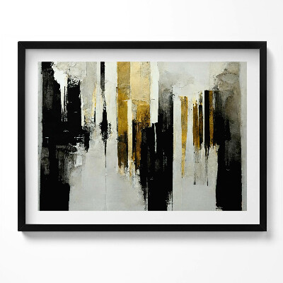 Tablou rama Artă abstractă cu aur