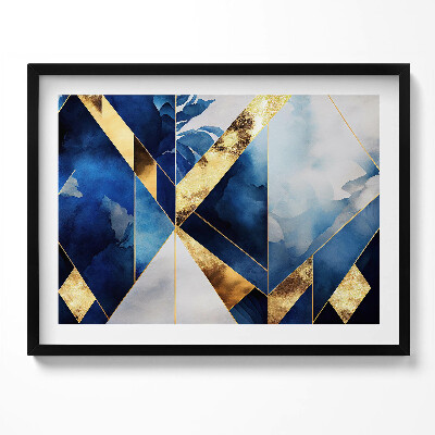 Tablou rama Compoziție geometrică cu aur