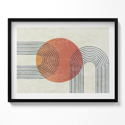 Tablou rama Linii și cercuri de artă modernă