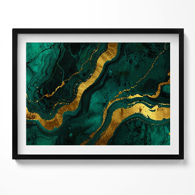 Tablou living cu rama Textură glamour cu aur