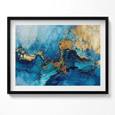 Tablou rama Glamour abstract cu aur