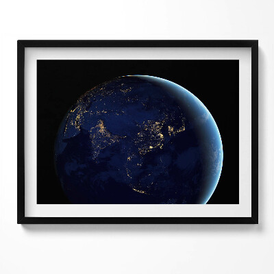 Tablou rama Glob în spațiu