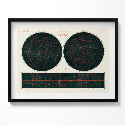 Tablou living cu rama Grafică cerească și spațială